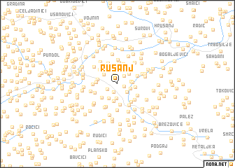 map of Rusanj