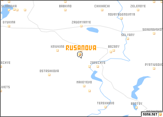 map of Rusanova