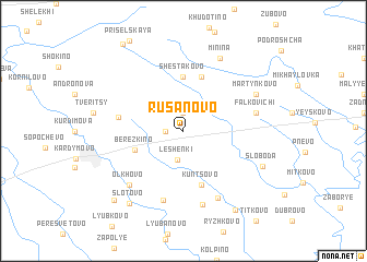 map of Rusanovo