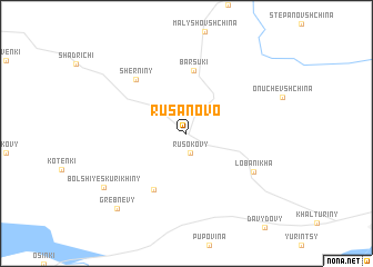 map of Rusanovo