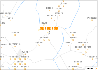 map of Rusekere
