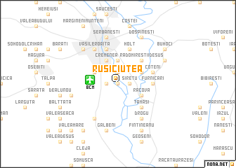 map of Ruşi-Ciutea