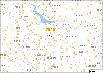 map of Rusići