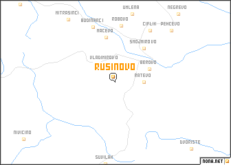 map of Rusinovo