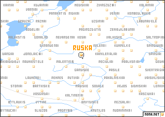 map of Ruška