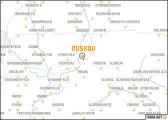 map of Ruskov