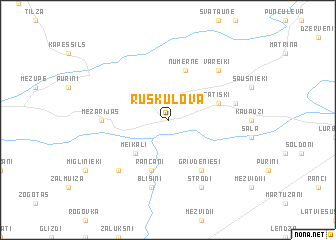 map of Ruskulova