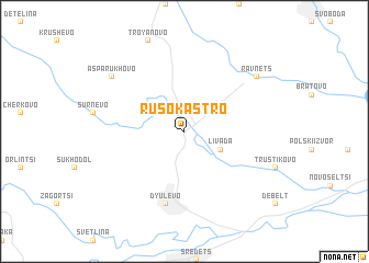 map of Rusokastro