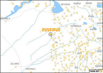 map of Rusrīpur