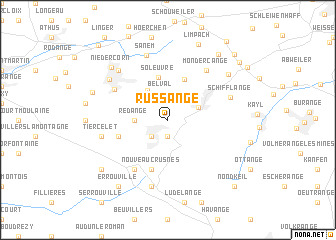 map of Russange