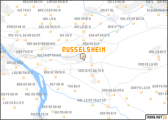 map of Rüsselsheim
