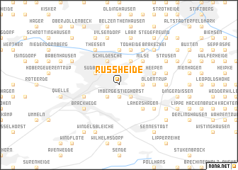 map of Rußheide