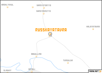 map of Russkaya Tavra