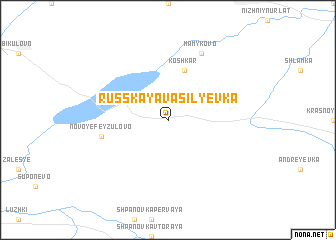 map of Russkaya Vasil\