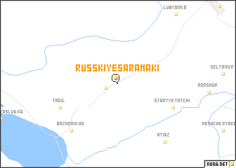 map of Russkiye Saramaki