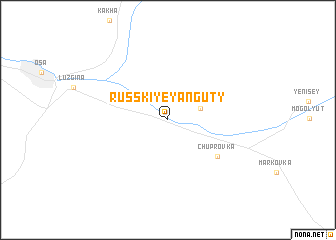 map of Russkiye Yanguty