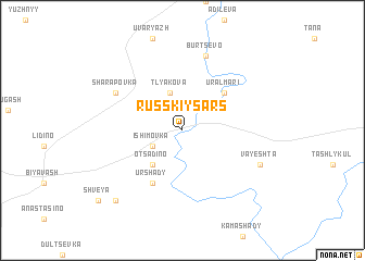 map of Russkiy Sars