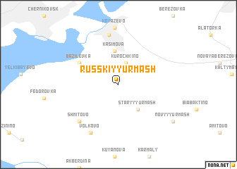 map of Russkiy Yurmash