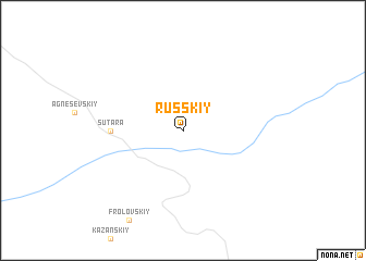 map of Russkiy