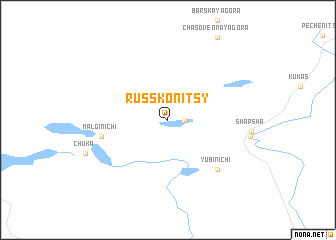 map of Russkonitsy