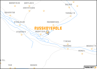 map of Russkoye Pole