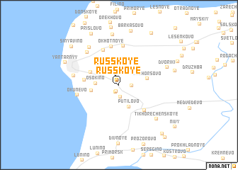 map of Russkoye