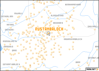 map of Rustam Baloch