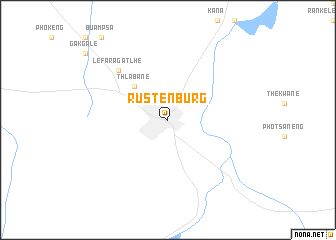 map of Rustenburg