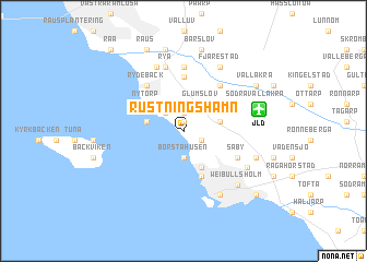 map of Rustningshamn