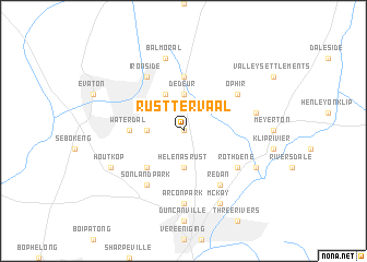 map of Rust ter Vaal