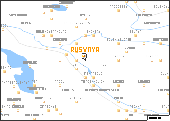 map of Rusynya