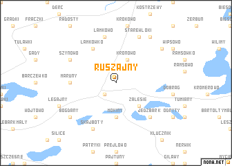 map of Ruszajny