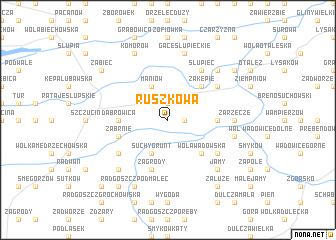 map of Ruszkowa