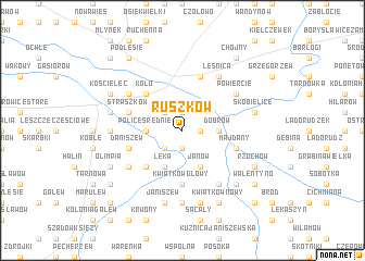 map of Ruszków