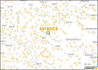 map of Rutavica