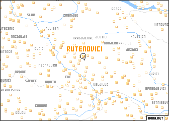 map of Rutenovići