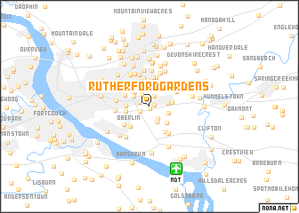 map of Rutherford Gardens
