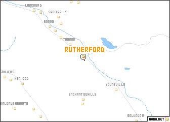 map of Rutherford