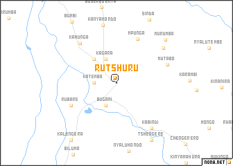 map of Rutshuru