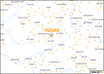 map of Ruvumu