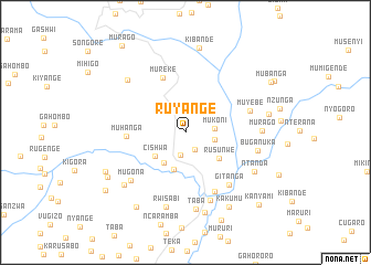 map of Ruyange