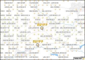 map of Ruyff