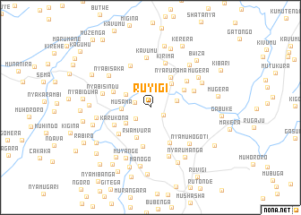 map of Ruyigi