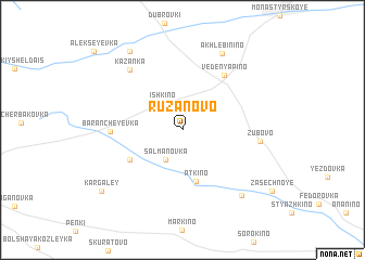map of Ruzanovo
