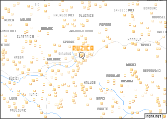 map of Ružica