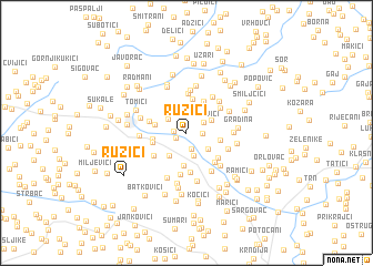 map of Ružići