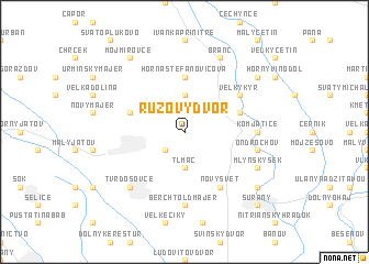 map of Ružový Dvor