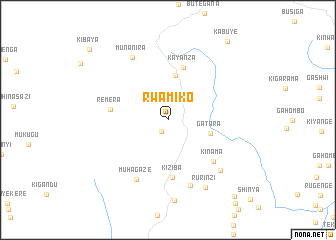 map of Rwamiko