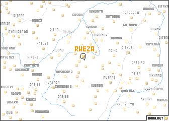map of Rweza