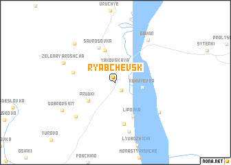 map of Ryabchevsk